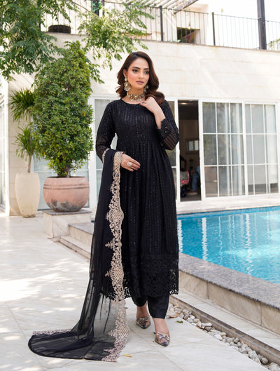 HK318 - Readymade Chiffon Outfit 2025 - Memsaab Online