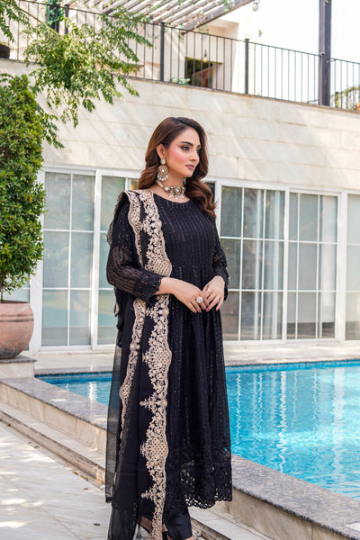 HK318 - Readymade Chiffon Outfit 2025 - Memsaab Online