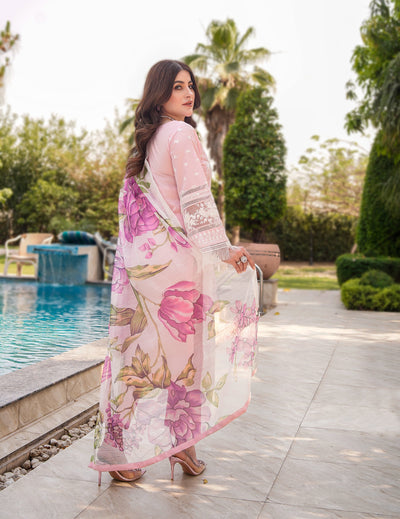 ATR-1129 - Pink - Sehrish B Lux Cotton - Memsaab Online