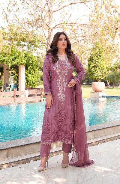 HK314 - Readymade Linen Outfit 2025 - Memsaab Online