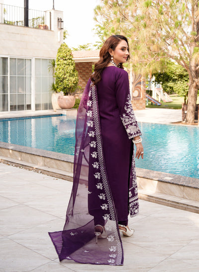 HK311 - Readymade Linen Outfit 2025 - Memsaab Online