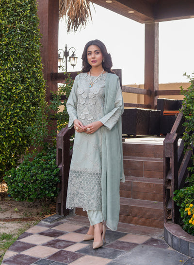 HK313 - Readymade Linen Outfit 2025 - Memsaab Online