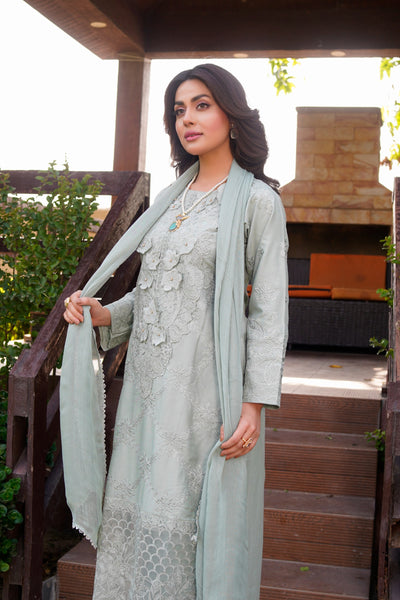 HK313 - Readymade Linen Outfit 2025 - Memsaab Online