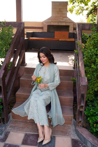 HK313 - Readymade Linen Outfit 2025 - Memsaab Online