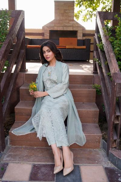 HK313 - Readymade Linen Outfit 2025 - Memsaab Online