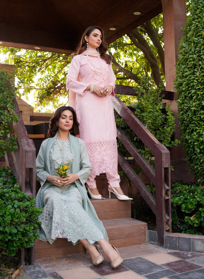 HK313 - Readymade Linen Outfit 2025 - Memsaab Online