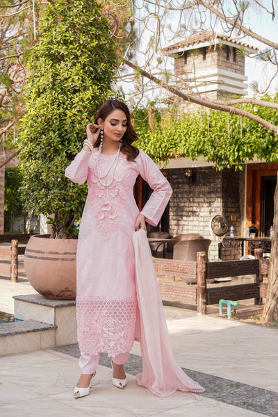 HK313 - Readymade Linen Outfit 2025 - Memsaab Online