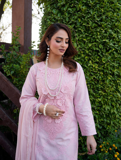 HK313 - Readymade Linen Outfit 2025 - Memsaab Online