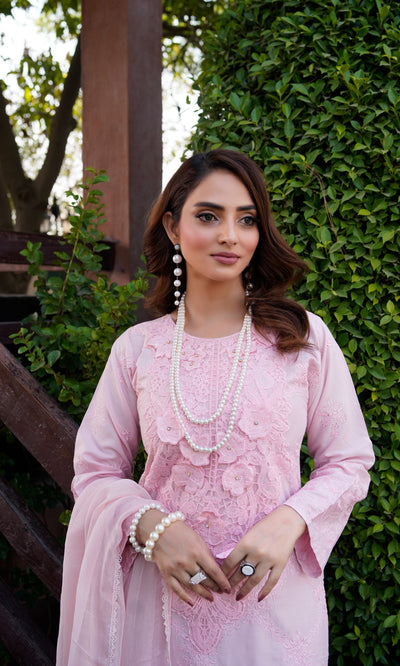 HK313 - Readymade Linen Outfit 2025 - Memsaab Online