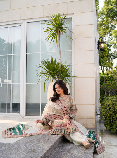 MARW-1611- Light Gold- Readymade Wedding Wear Outfit - Memsaab Online