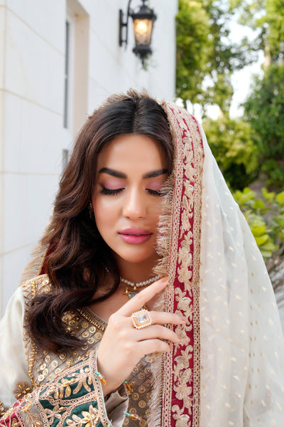 MARW-1611- Light Gold- Readymade Wedding Wear Outfit - Memsaab Online