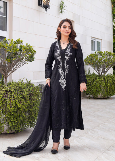 HK314 - Readymade Linen Outfit 2025 - Memsaab Online