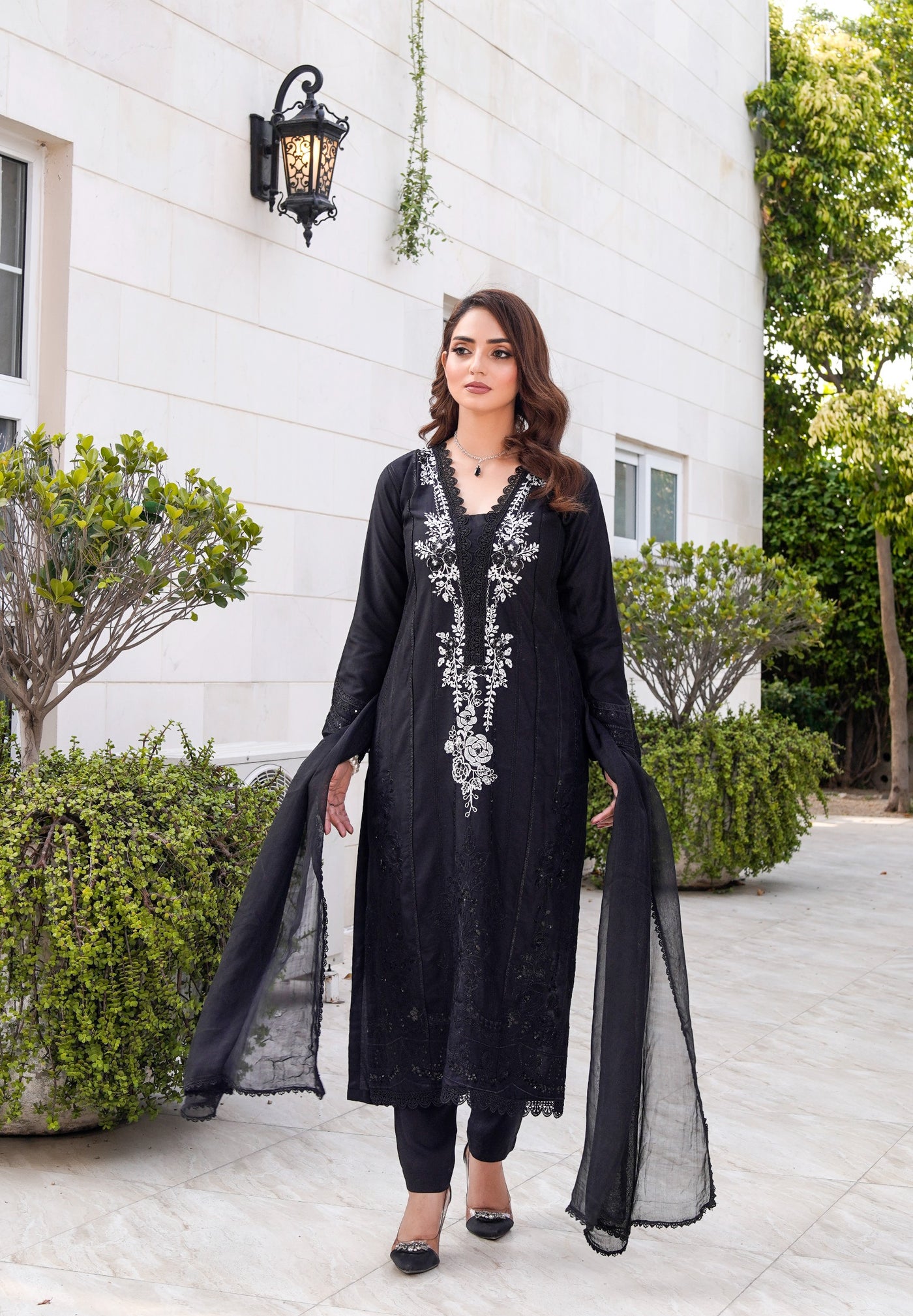 HK314 - Readymade Linen Outfit 2025 - Memsaab Online
