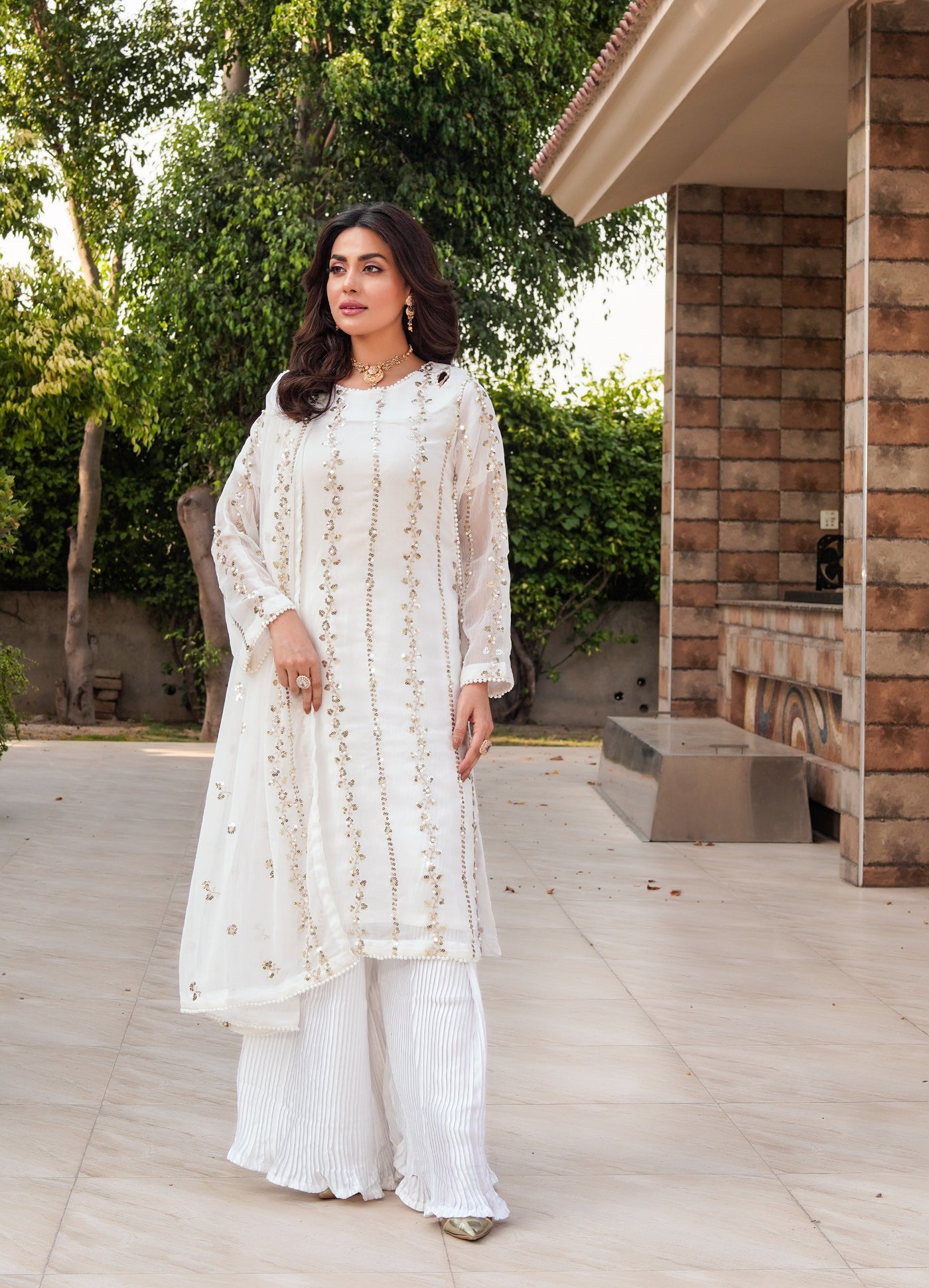 SMR3140 - Readymade - Laraib Chiffon Suit 2025 - Memsaab Online