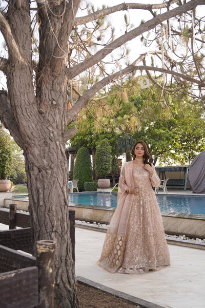 MARW-1610- B Pink- Readymade Wedding Wear Outfit - Memsaab Online