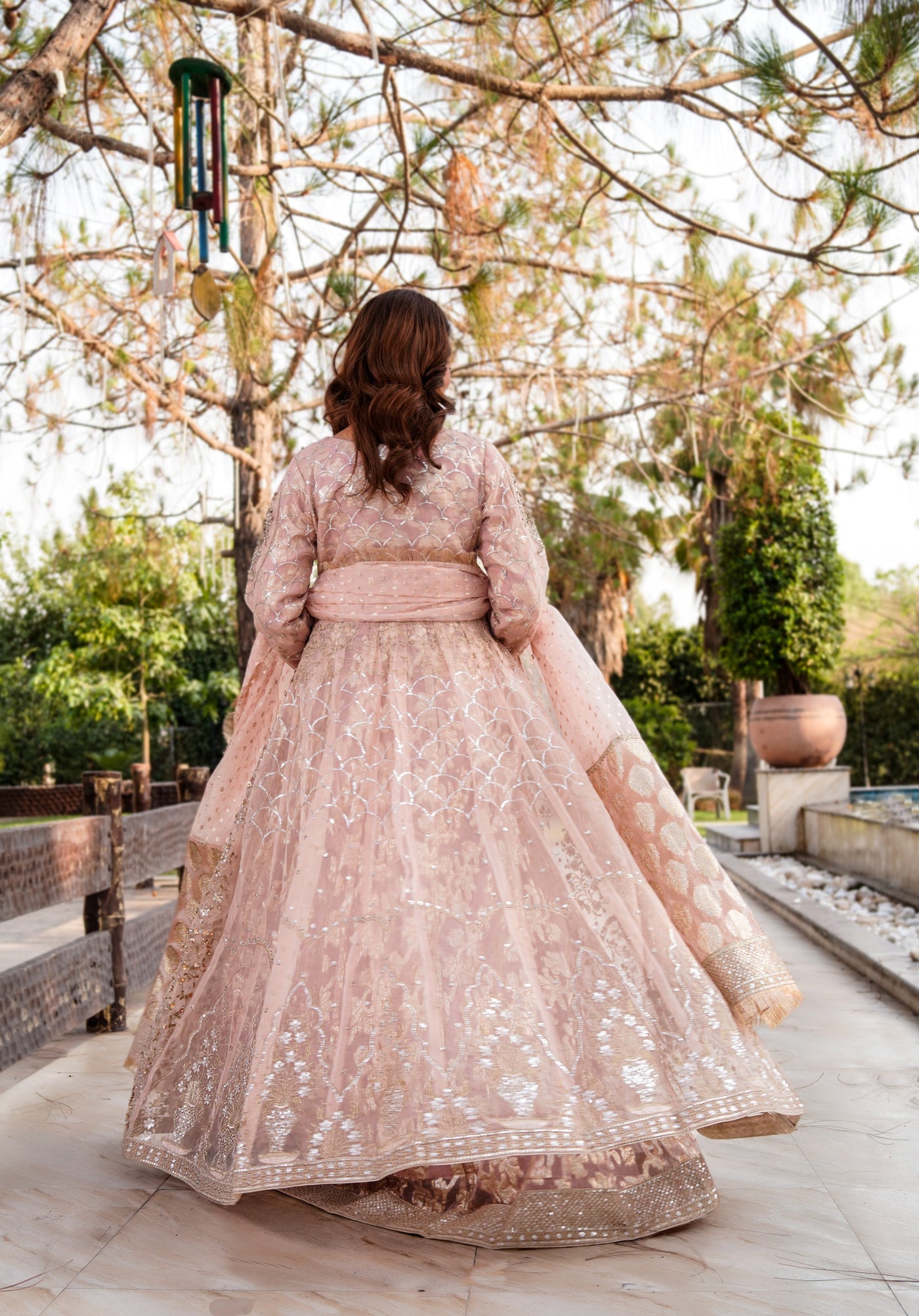 MARW-1610- B Pink- Readymade Wedding Wear Outfit - Memsaab Online