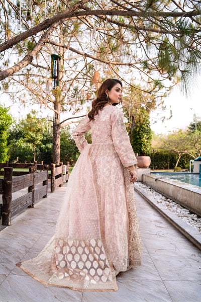 MARW-1610- B Pink- Readymade Wedding Wear Outfit - Memsaab Online