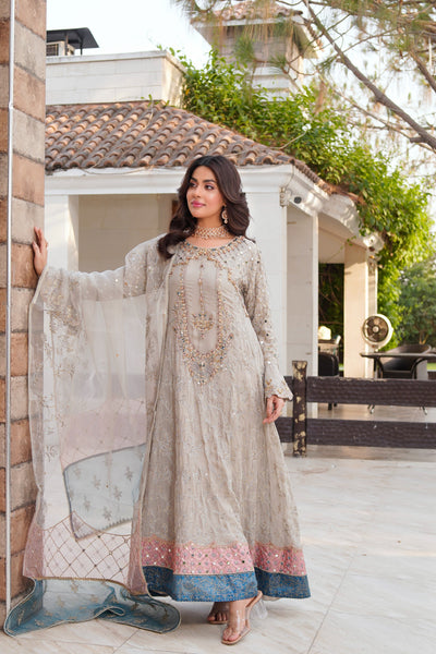 MARW-1603- Skin - Readymade Wedding Wear Outfit - Memsaab Online
