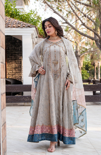 MARW-1603- Skin - Readymade Wedding Wear Outfit - Memsaab Online