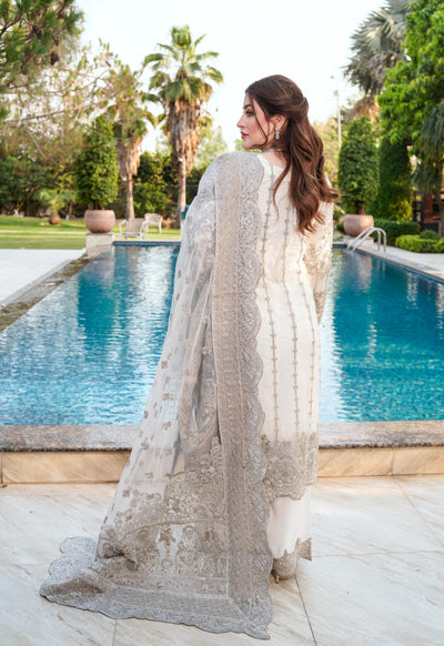 MARW-1613- White Party Outfit - Memsaab Online