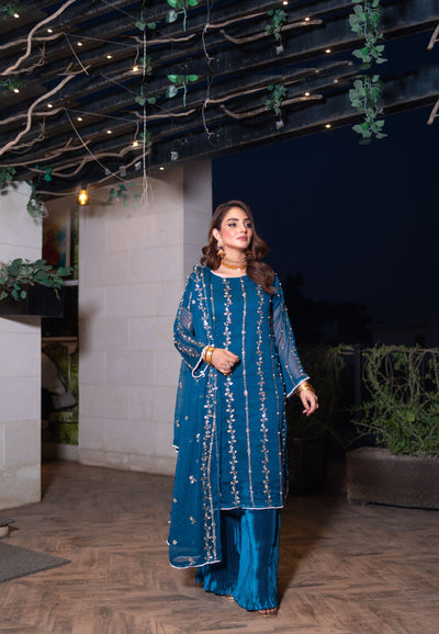 SMR3140 - Readymade - Laraib Chiffon Suit 2025 - Memsaab Online