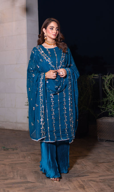 SMR3140 - Readymade - Laraib Chiffon Suit 2025 - Memsaab Online
