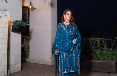 SMR3140 - Readymade - Laraib Chiffon Suit 2025 - Memsaab Online