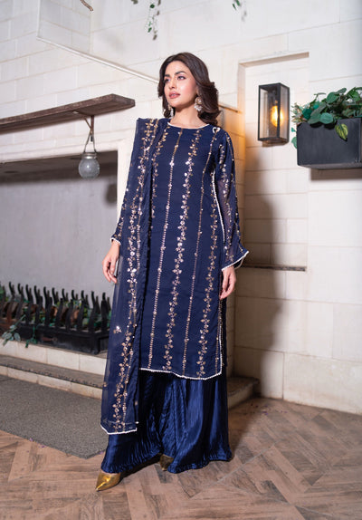 SMR3140 - Readymade - Laraib Chiffon Suit 2025 - Memsaab Online