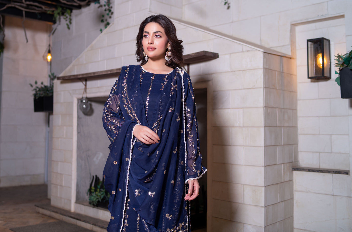 SMR3140 - Readymade - Laraib Chiffon Suit 2025 - Memsaab Online