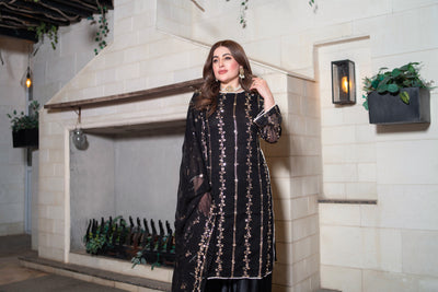 SMR3140 - Readymade - Laraib Chiffon Suit 2025 - Memsaab Online