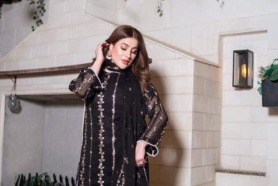 SMR3140 - Readymade - Laraib Chiffon Suit 2025 - Memsaab Online
