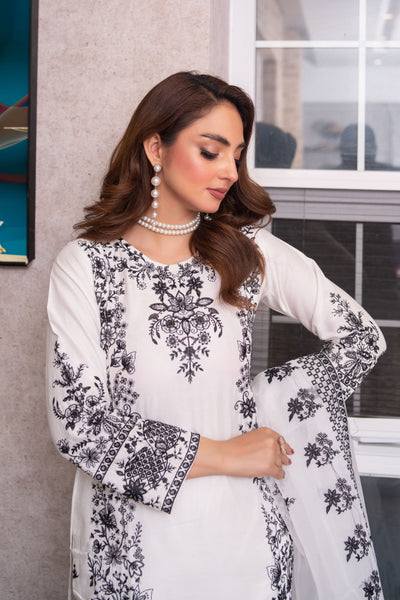 HK311 - Readymade Linen Outfit 2025 - Memsaab Online