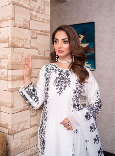 HK311 - Readymade Linen Outfit 2025 - Memsaab Online