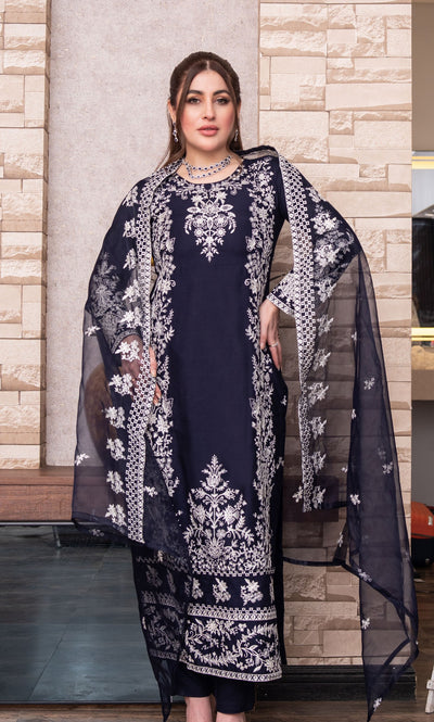 HK311 - Readymade Linen Outfit 2025 - Memsaab Online