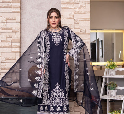 HK311 - Readymade Linen Outfit 2025 - Memsaab Online
