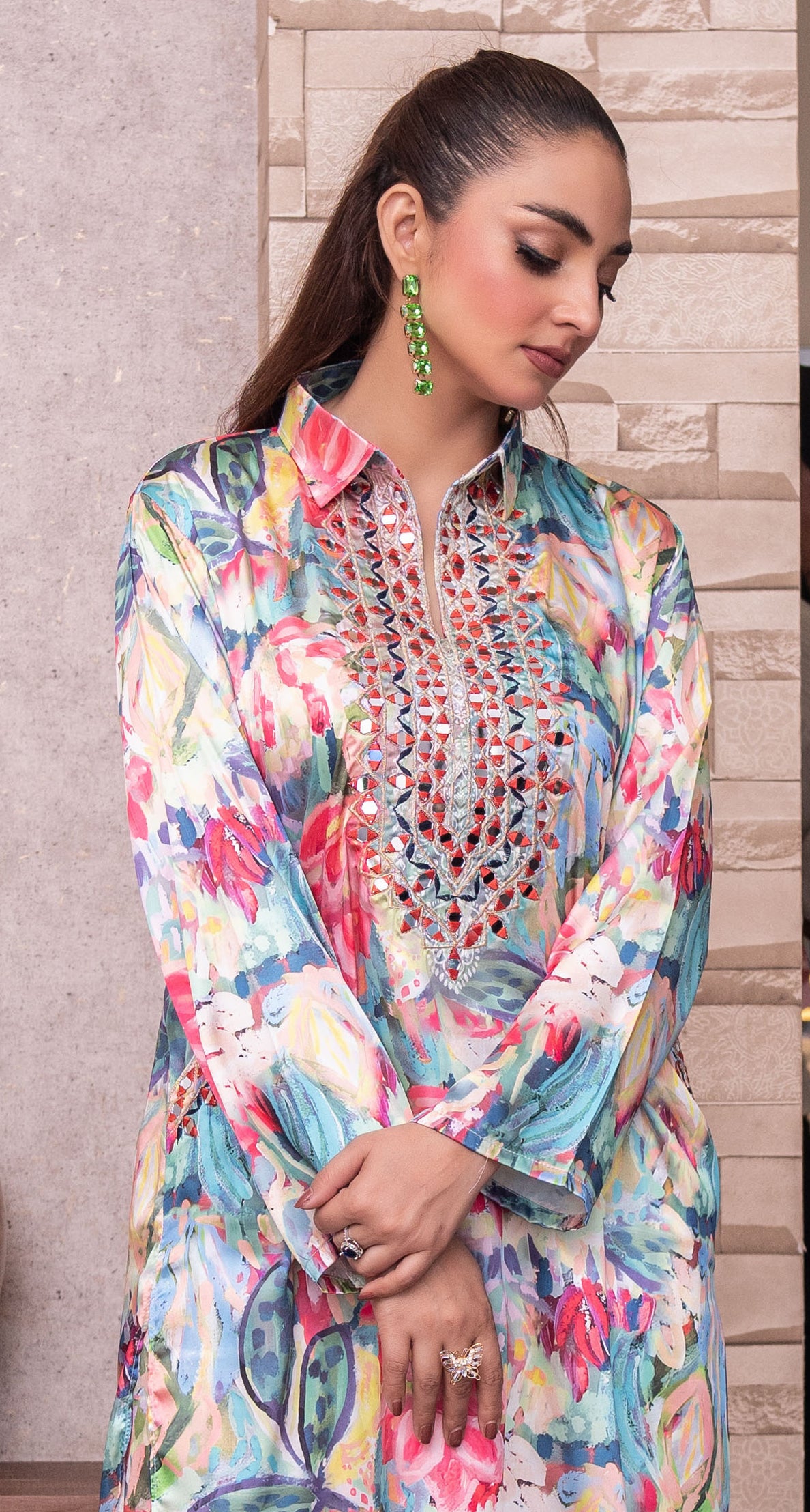 SMR3104 - Readymade Silk 2 Piece Suit - Memsaab Online