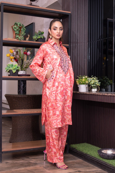 SMR3104 - Readymade Silk 2 Piece Suit - Memsaab Online
