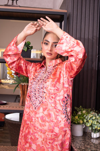 SMR3104 - Readymade Silk 2 Piece Suit - Memsaab Online