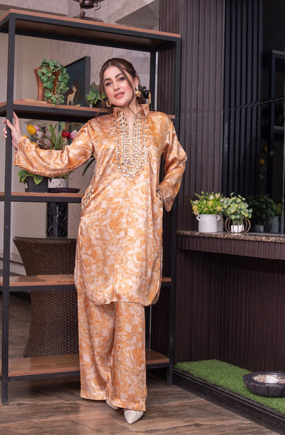 SMR3104 - Readymade Silk 2 Piece Suit - Memsaab Online