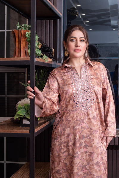 SMR3104 - Readymade Silk 2 Piece Suit - Memsaab Online