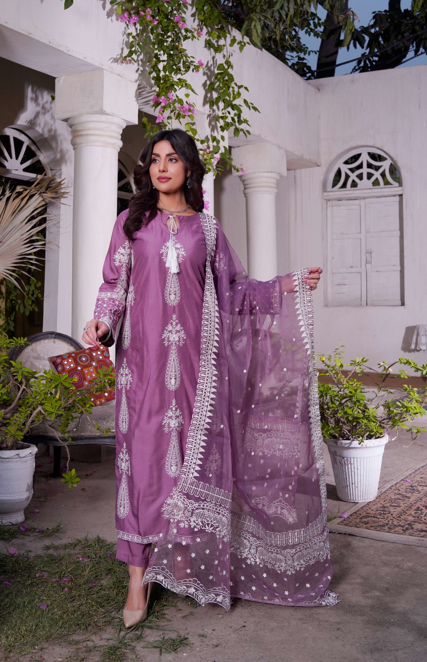 HK299 - Pink - Readymade - Mummy n Me Linen Outfit 2025 - Memsaab Online