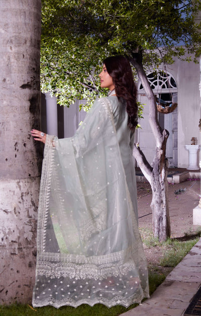 HK299 - Green - Readymade - Mummy n Me Linen Outfit 2025 - Memsaab Online