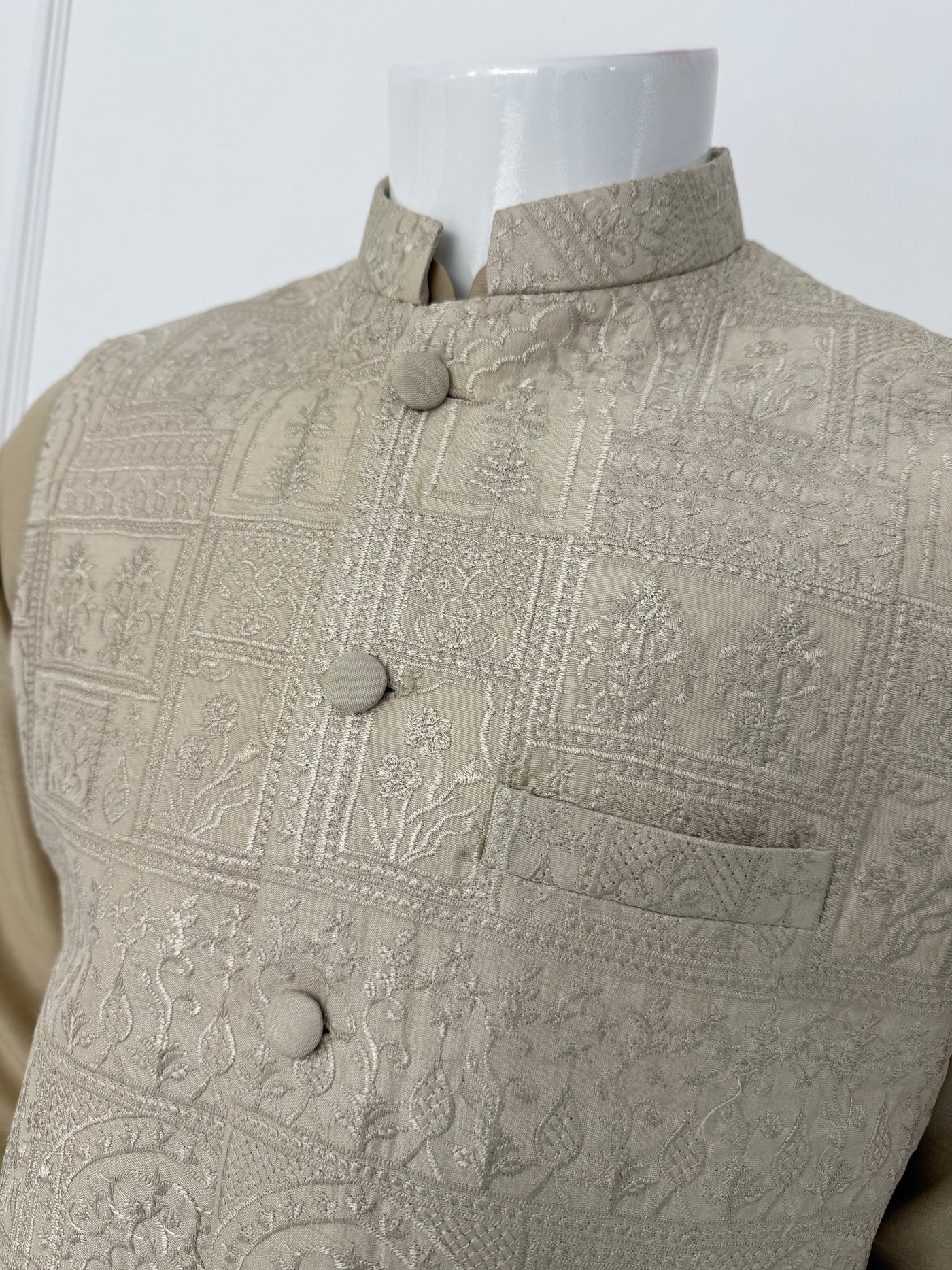 HKF101 Mens Beige Wedding Outfit - Memsaab Online