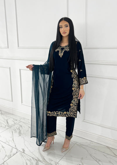 BPH-205 - Readymade Velvet Suit - Memsaab Online