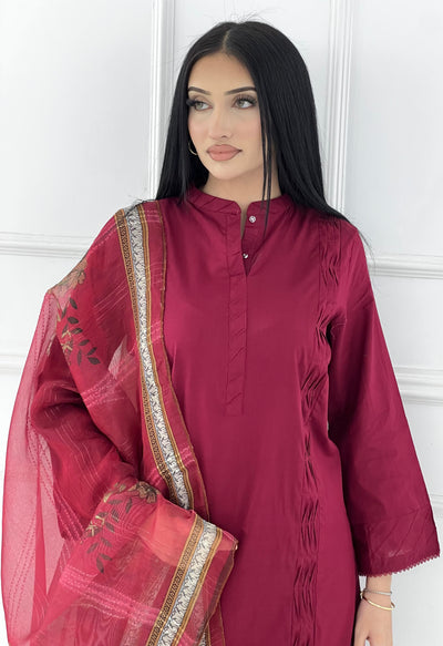 MSBMT-38 -Gulnoor- Readymade Outfit - 3 Piece Suit 2025 - Memsaab Online