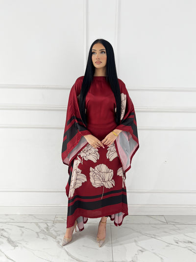 RBY-124-Readymade - Silk Kaftan 2025 - Memsaab Online