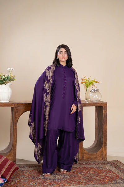 Zahra-04-Readymade- Rania.H Dhanak Collection 2025 - Memsaab Online