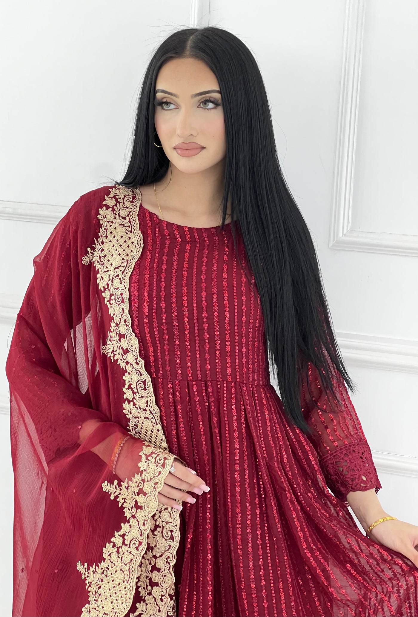 HK-318 - Readymade Chiffon Outfit DEAL OF THE WEEK - Memsaab Online