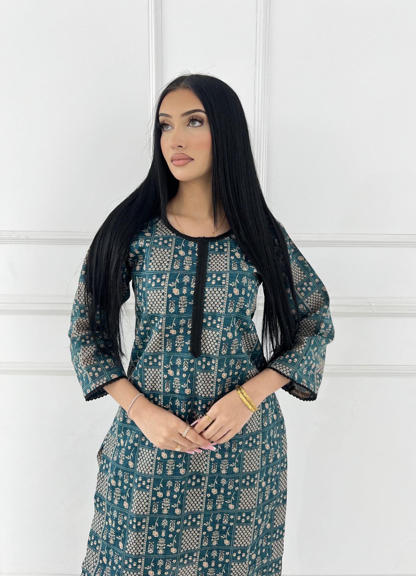 SLMN-23 Readymade Khaddar Co-ord - Memsaab Online