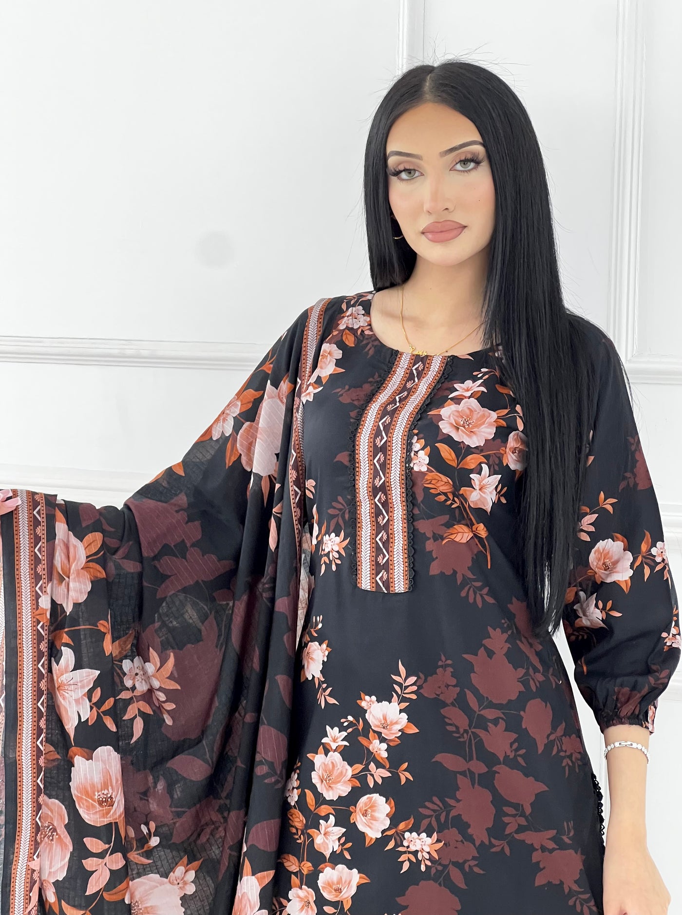 BUT-127- Readymade linen Printed suit 2025 - Memsaab Online